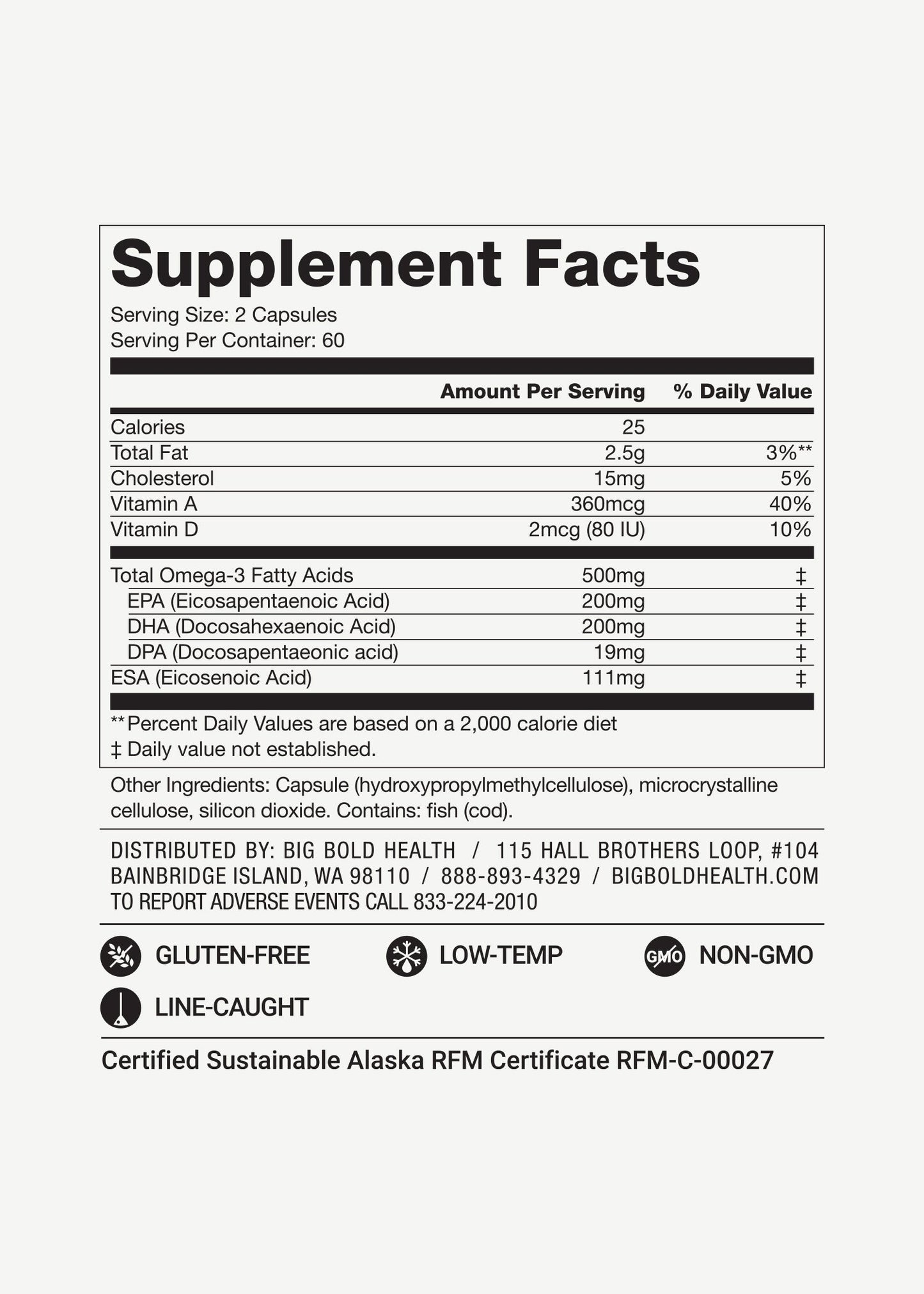 Dutch Harbor Omega® Maintain Softgels